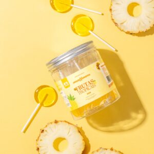 Pote com 10 Cristais Comestíveis Zero Açúcar - Frutas Tropicais
