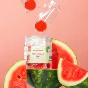 Pote com 10 Cristais Comestíveis Zero Açúcar - Melancia